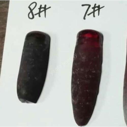 Hardness9 0.1kg 100g 7# 8# Dark Red Corundum Rough Raw Materials Blue Gold Purple Red Rose Corundum Stone For Jewelry Making