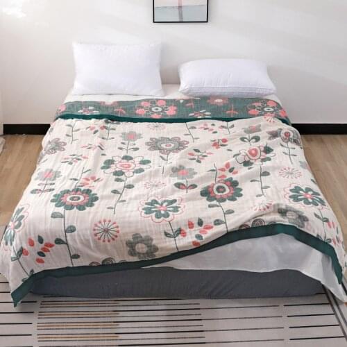 Gauze Towel Throw Blanket for Bed Single and Double Adult Washable Air Conditioning Quilt Summer Casual Nap Blankets BedSheet