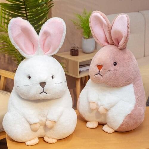 Cute Animal Fat Rabbit Plush Toy Soft Cartoon Rabbit Stuffed Doll Kids Gift