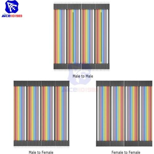 Diymore Jumper Wire Dupont Cable 10cm Male to Female/Male to Male/Female to Female Jumper Line