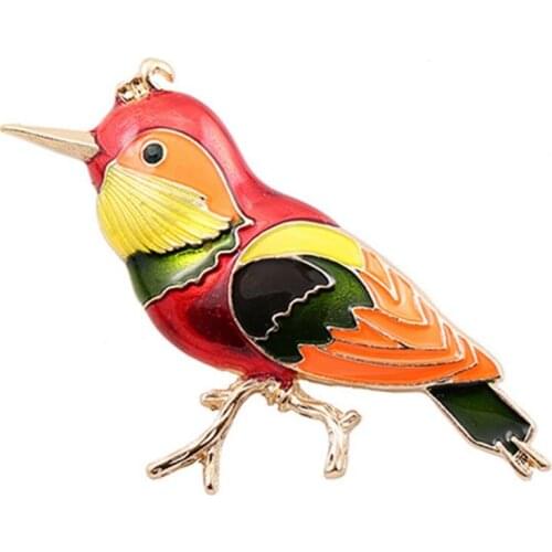 Pop oil, natural bird, fashion, texture, windbreaker, suit, brooch