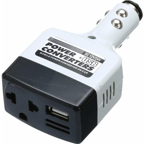 1pcs DC 12V/24V Car Charge Power Converter Power Concerting Adapter AC 220V Charger USB Inverter High Quality