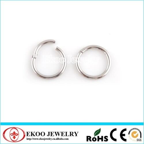 316L Surgical Steel Hinged Segment Stud Earrings 1.2*8mm Lot of 10pcs Body Jewelry