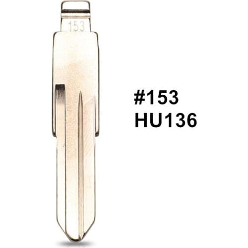 20pcs/lot #153 KD Uncut Flip Remote Key Blade VVDI Blank For Renault Megan Dacia Clio Duster Replacement Key