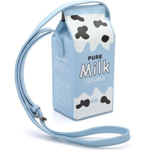 BENVICHED Fashion New printing friut milk women shoulder bags mini phone wallet bags small pu leather female crossbody bag D213