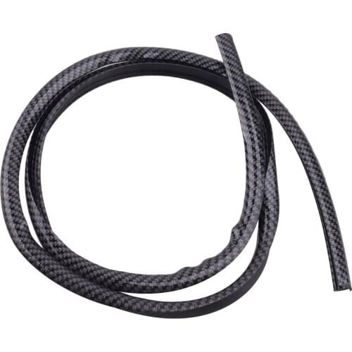 Beler Universal 160cm Rubber Dashboard Gap Rubber Filling Sealing Strip Car Accessories Carbon Fiber Style