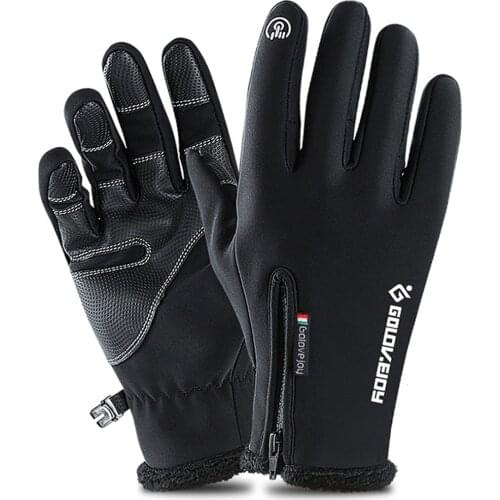 Bicycle Gloves ciclismo Moto Gloves Winter Thermal Fleece Lined Winter Water Resistant Touch Screen Non-slip Riding Gloves S-2XL