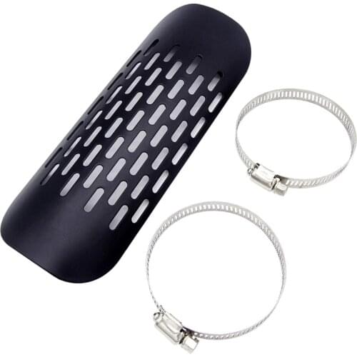 1 Set Motorcycle Exhaust Muffler Pipe Guard For Harley Chopper Cruisers Black Metal Motobike High Quality Heat Shield Cover