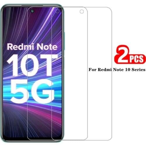 2PCS Protective Glass For Redmi Note 10T 10 Pro Tempered Glass For Xiaomi Redmi Note 10 Pro Max 10S 10t 10Pro Screen Protector