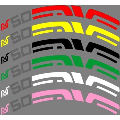 26er 27.5er 29er M50 Mountain Bike Rim Stickers Bicycle Sticker MTB Wheels Decals Replacemant Protector Vinyl 2 WHEELS