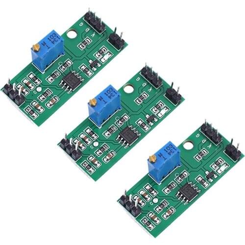3Pcs LM393 3.5-24V Voltage Comparator Module with LED Indicator High Level Output Analog Comparator Control