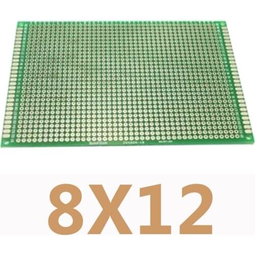 5pcs/lot 8X12cm DIY Double Side Prototype PCB Universal Printed Circuit Board Protoboard For Arduino Experimental Plate