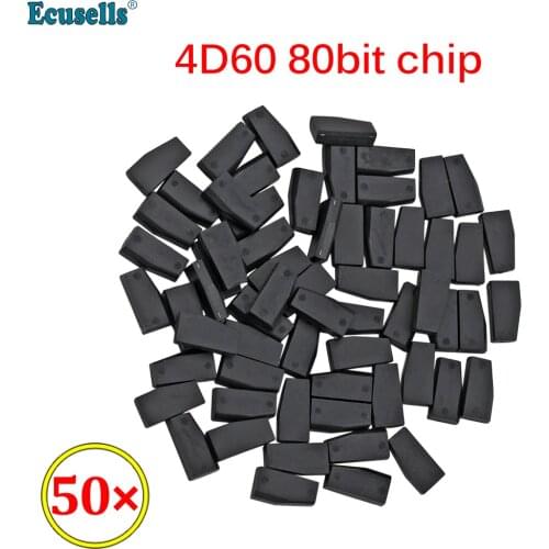 50pcs/lot 4D60 Carbon Auto Car Key Transponder Chip ID60 80Bit use to generate 61/62/65/66/67/68/69/6A/6B/72G/82(aftermarket)