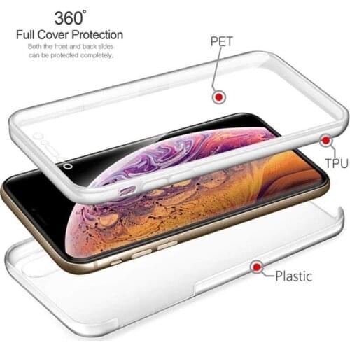 360 Full Protector Phone Case For Xiaomi 6X A2 Mi 8 Se Lite Double Silicone Cover For Xiaomi Mi8 Lite A2 Coque Shockproof Funda