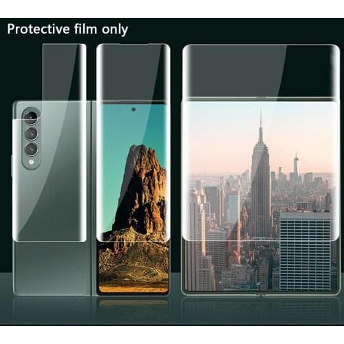 Front Back Hydrogel Film Camera Lens Screen Protector For Galaxy Z Fold 3 5G Glass Lens Film For Samsung Galaxy Z Fold 3