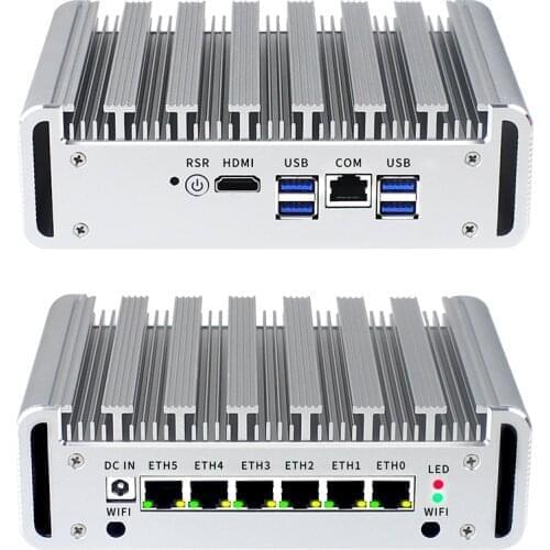 Intel I7-8550U DDR4 Firewall mini pc Industrial computer ClearOS DD-WRT m0n0wall Openwrt OPNsense Pfsense Smoothwall Sophos Vyos