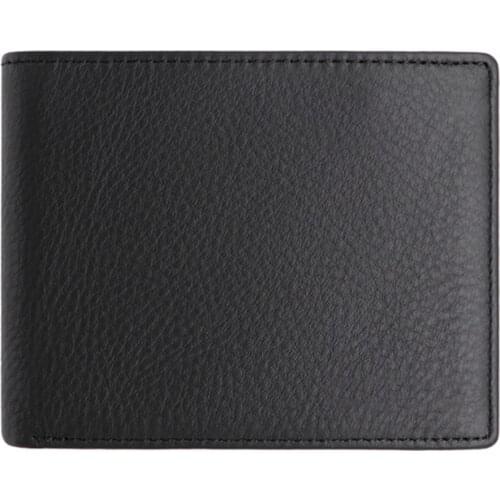 Mens Wallet Genuine Leather Coin Pocket Purse For Men Credit Card Solid Multiple Compartments Short Cluth Bag Dropshipping