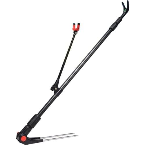 Aluminum alloy turret bracket Fishing rod bracket Taiwan fishing turret bracket with ground rod bracket telescopic