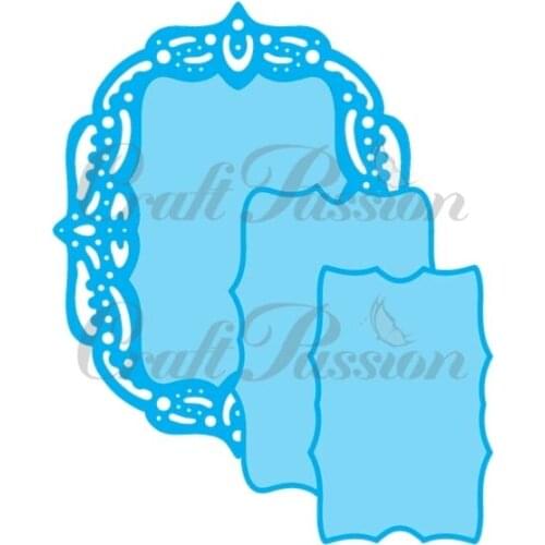 Mmao Crafts Metal Steel Cutting Dies 2021 New Doily frame Stencil For DIY Scrapbooking Paper/photo Cards Embossing Dies