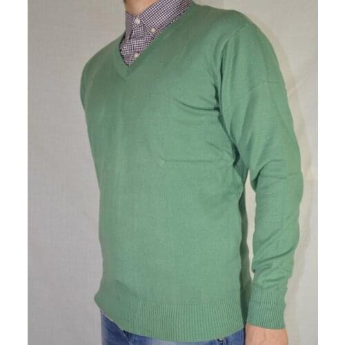 Obrix V-Neck Stylish Cotton Pullover For Men Fashionable Light Male Sweater