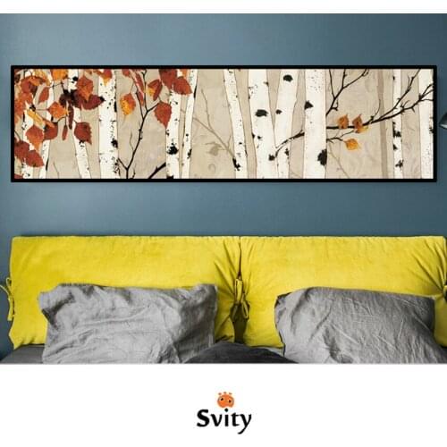 Wall Picture home decor Canvas painting PVC self-adhesion landscape tree wallpaper home decor Pictures for living room TZ009