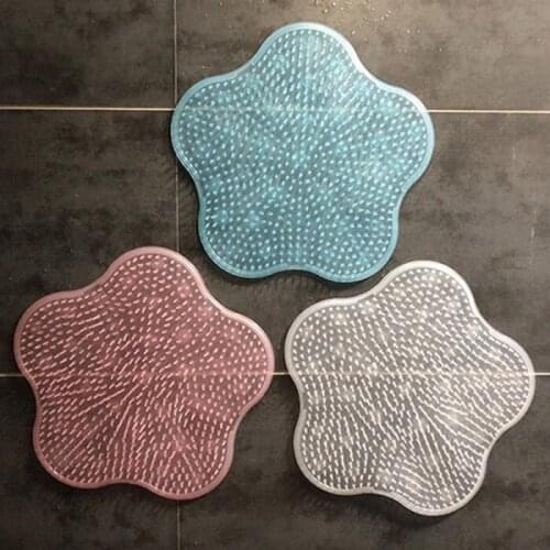 Foot Back Massager Bathroom Suction Cup Mat 30X2.5CM Non-slip Silicone Foot Wash Remove Dead Skin Bath Carpet Cushion