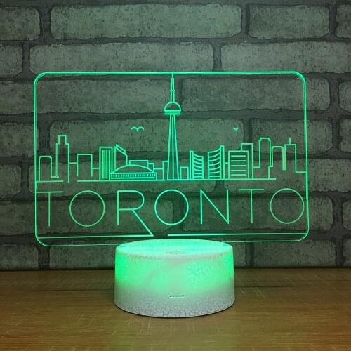 Novelty Home 3d Night Light Remote Touch switch Led Night Light 7 color change Novelty Acrylic Usb Led Kids Lamp