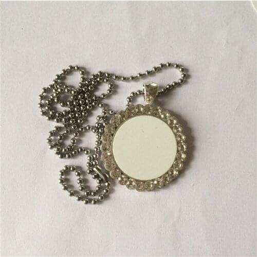 Necklace pendant for sublimation fashion thermal dye sublimation drill jewelry customizable diy supplies