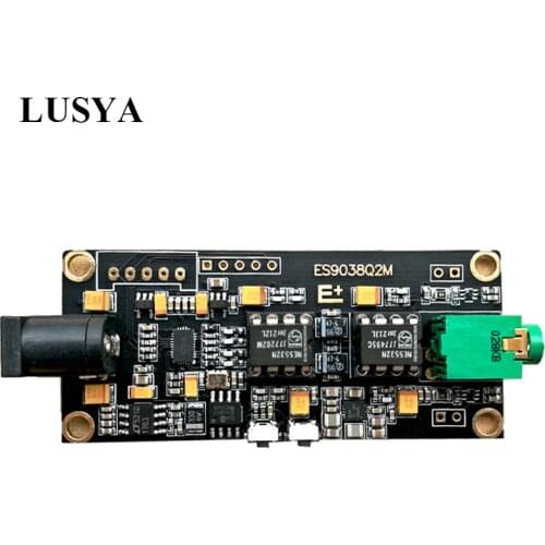 Lusya ES9038Q2M decoder board NE5532 OPA1612 AD8397 I2S input ES9038 asynchronous USB module can be used with Italian interface