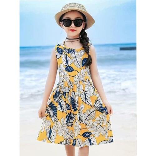Girl Princess Dress New Summer Kid Girls Dress Floral Vestidos Sweet Children Party Suits Elegant Costume Children Clothing