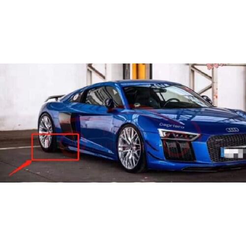 Apply to the new Audi R8 carbon fiber side skirt, side, small envelop, spoiler, body kit, car modification, auto parts