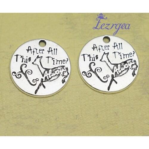 20pcs/lot--19mm, Deer charms Antique silver plated after all this time charms,DIY supplies,Jewelry accessories