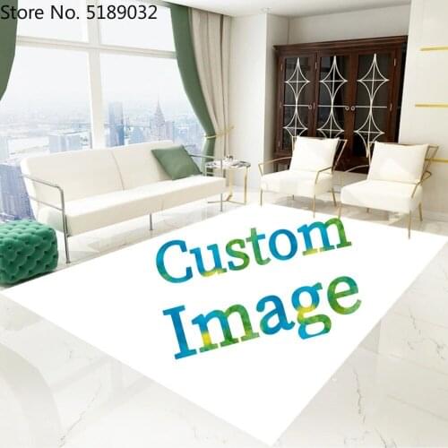 Custom Image Carpet Living Room Polyester Floor Mat Anti-slip Carpets Doormat Bedroom Kitchen Area Rugs Outdoor Indoor Decor