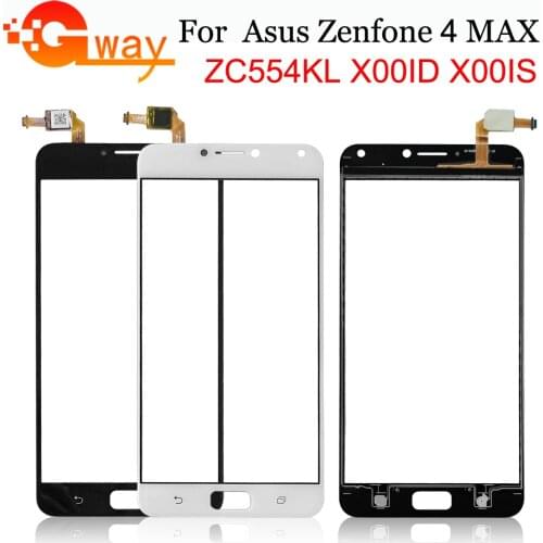 5.5" Touch Panel For Asus Zenfone 4 Max ZC554KL X00ID X00IS Touch Screen Digitizer Sensor Front Glass Lens Without LCD and Tools
