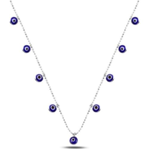 Silverlina Silver Mesh Dangle Necklace