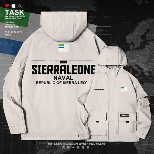 Sierra Leone Leonean SL SLE men jacket hooded Navy logo army fan clothing mens chaquetas hombre new coat top autumn clothes