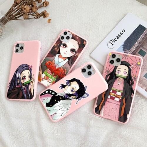 Anime Demon Slayer Phone Case for iPhone 12 11 Pro XS MAX Mini 8 7 6 6S Plus X XR XS SE 2020 Silicone Shell Soft Funds Cover