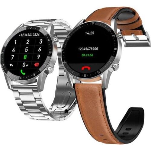 Stainless Steel Smart Watch Men Women Smartwatch Sport Fitness Activity Tracker Answer Calls for Samsung Android iPhone