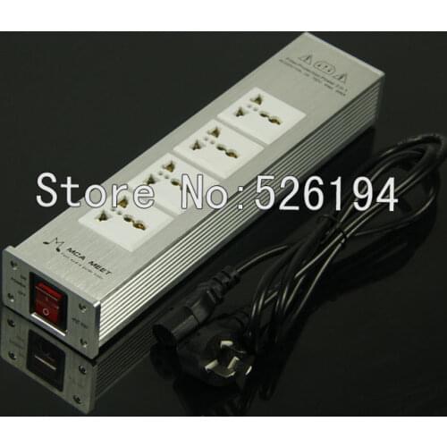 One pcs MCA 100 Advanced Audio Power Aluminum Purifier filter Lightning protection for hifi audio amplifier