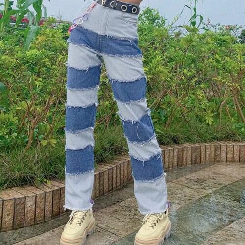 YICIYA Women's Jeans With Embroidery