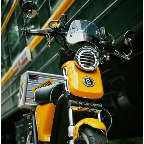 Refitting Handlebar Rear View Mirror Stainless Mirror Reversing Mirror for Niu U1/uqi/uqi+/u+b/us