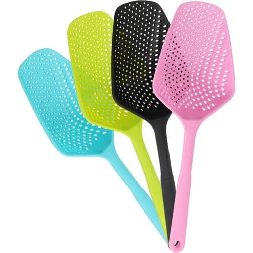 1PC Kitchen Accessories Scoop Colander Colander Spoon Plastic Strainer Gadget Kitchen Tools Drain Veggies Water Scoop