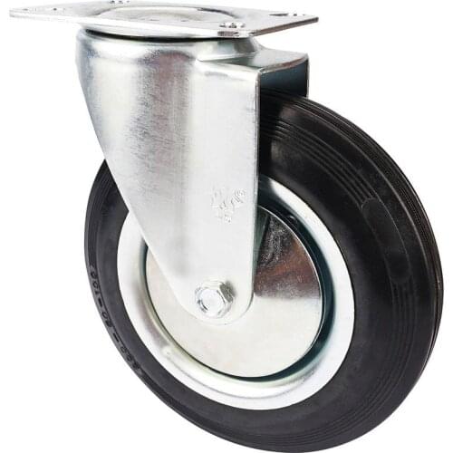 Caster 8 "light Dustproof Needle Roller Rubber Universal Wheel Mobile Equipment Silent And Durable