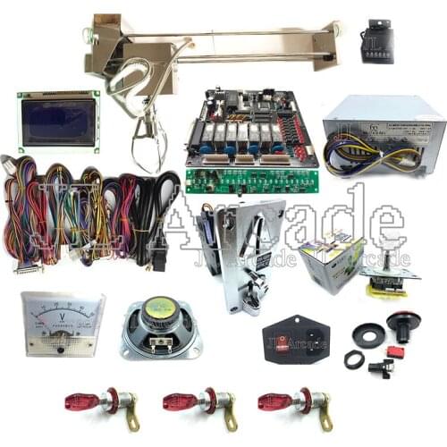 English version toy crane game machine DIY kit for claw game motherboard LCD display wires Gantry power supply coin acceptor