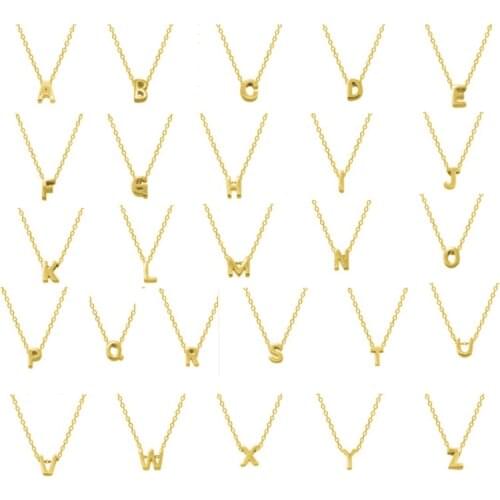 BOAKO Ins Letter Necklace For Women 2020 Silver 925 Jewelry Necklace Charms Chains Fine Jewelry Choker Bijoux Femme #5.7