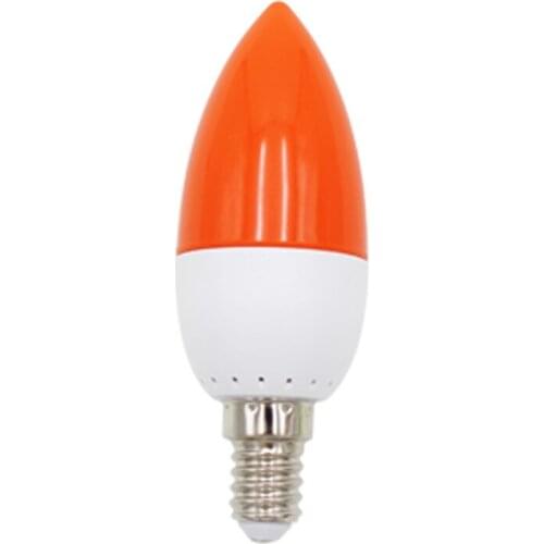 E14 LED color candle tip bulb, color candle light,red