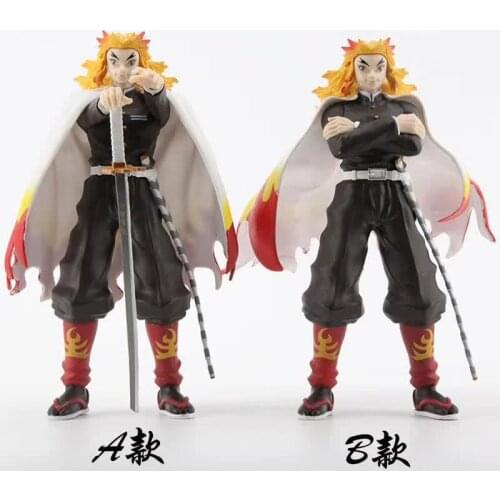 18.5cm Anime Demon Slayer Character Rengoku Kyoujurou PVC Action Boxed Figures Toys Kimetsu No Yaiba Collection Ornaments Gifts