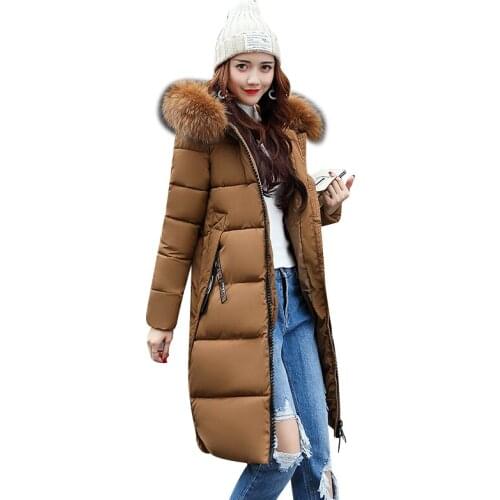 Quality 2020 Winter Women Long Warm Coat Faux Fur Hoodies Parkas Woman Wadded Down Jackets Cotton Clothing Plus Size M~3XL