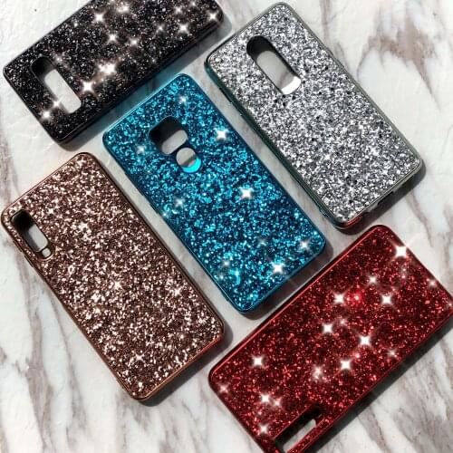 Soft TPU Glitter Shiny Bling For Samsung A10 A20 A30 A40 A50 A70 Sequin Sparkle Luxury Thin Cute Girl Women Phone Case