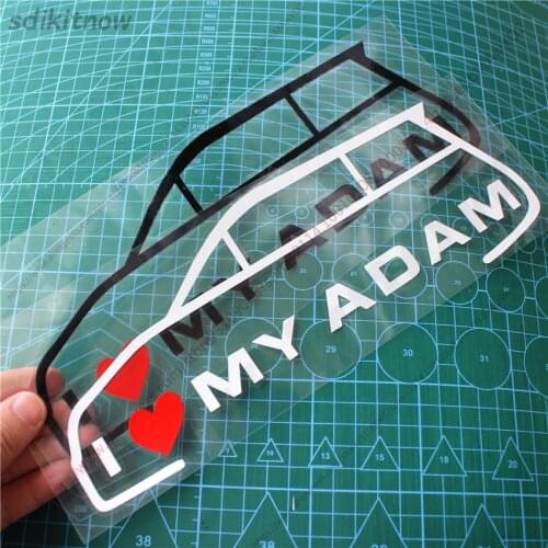 New I love my car Vinly Decal Styling Door Windows Trunk Sticker For opel adam 2020 2019 2018 2017 accessories